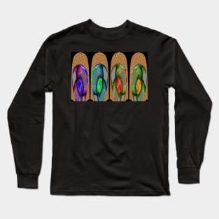 Abstract Digital Paddles Long Sleeve T-Shirt